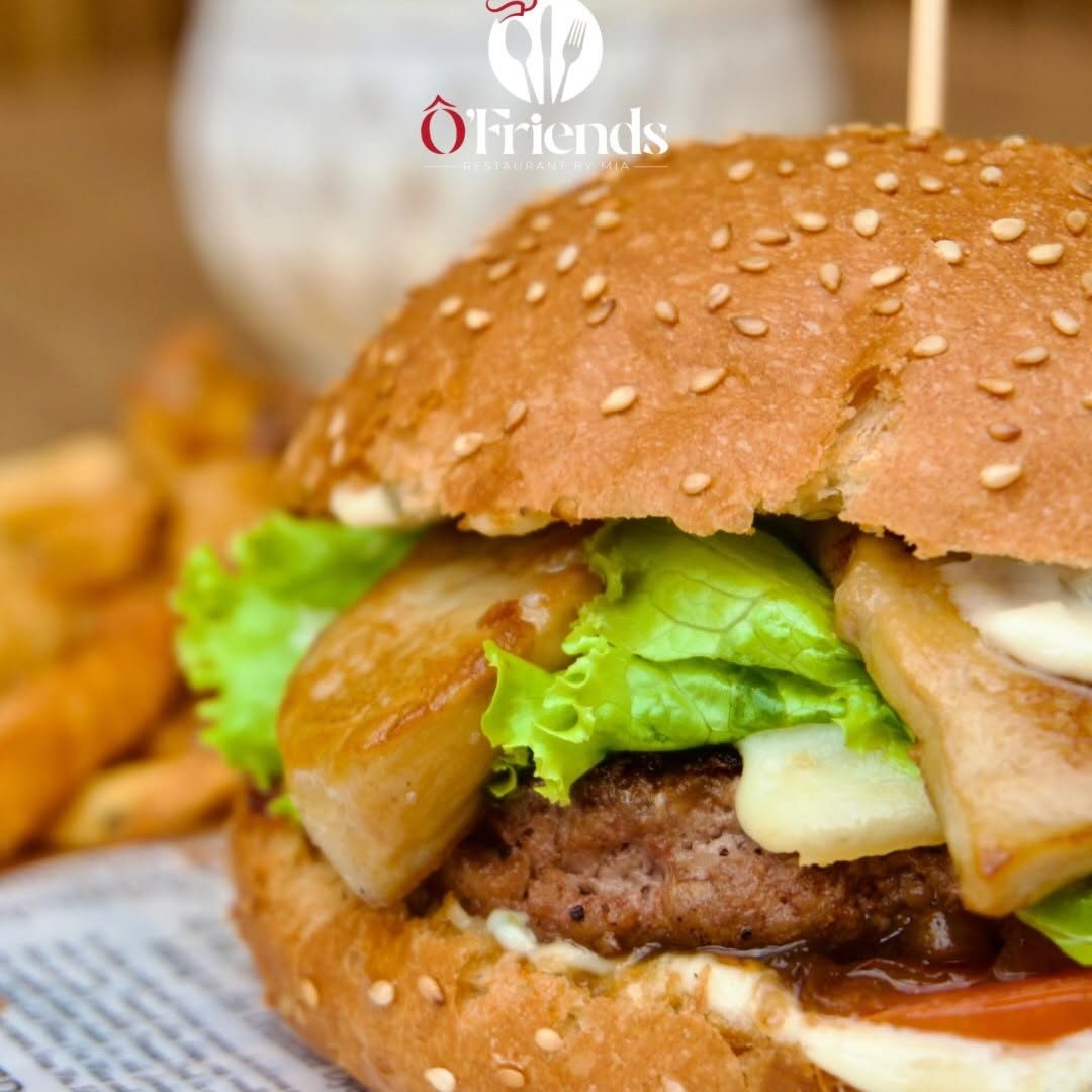 Burger Signature en gros plan